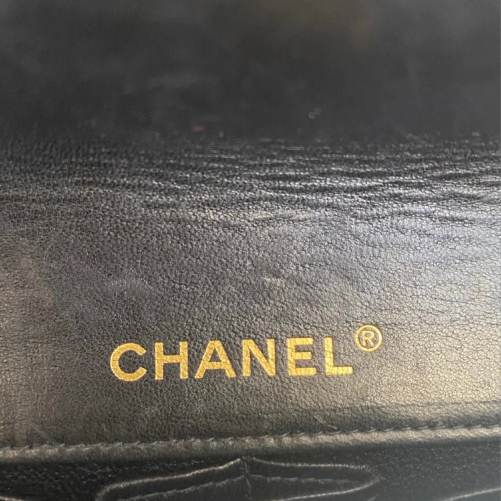 Chanel lambskin chocolate bar vintage bag east - Picture 3 of 14